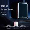 4L Mini Car Fridge with Mirror and Light Strip – Ideal for Makeup, Skincare, Drinks, Heating & Cooling