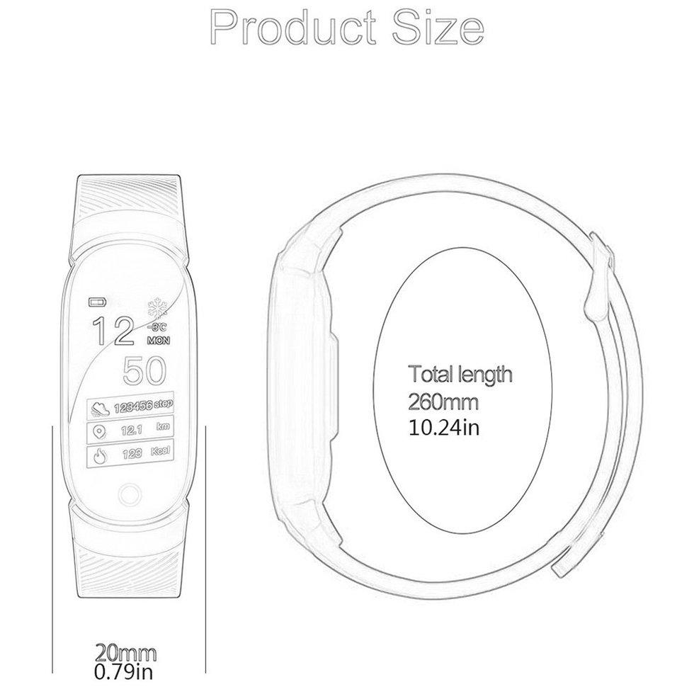 Buy TIMQW16 Color Screen Smart Bracelet Heart Rate Monitoring Bracelet