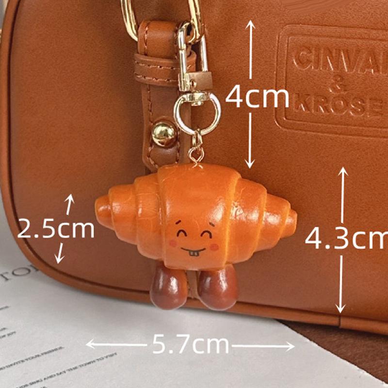

Щелочной Хлеб Круассан Брелок Подвеска Шарм Рога Лося Брелок Ювелирные Изделия Для Девочки Женщины Подарок Украшение Для Сумки