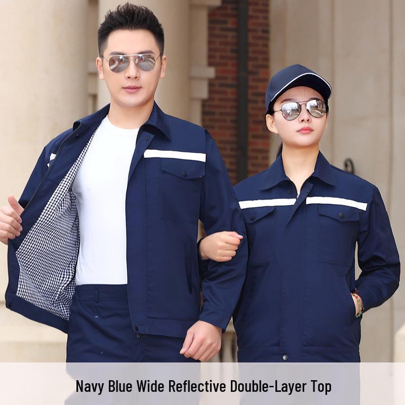 Men's Long Sleeve Workwear Set - Durable Labor Protection for Workshop and Auto Repair. Perfect for Spring and Autumn.