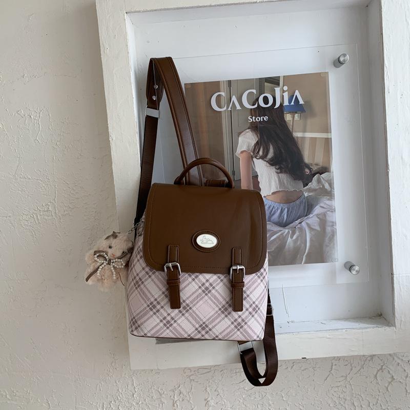 Fashion Commuter Retro Large Capacity Women's Backpack New College Style Class Casual Backpack