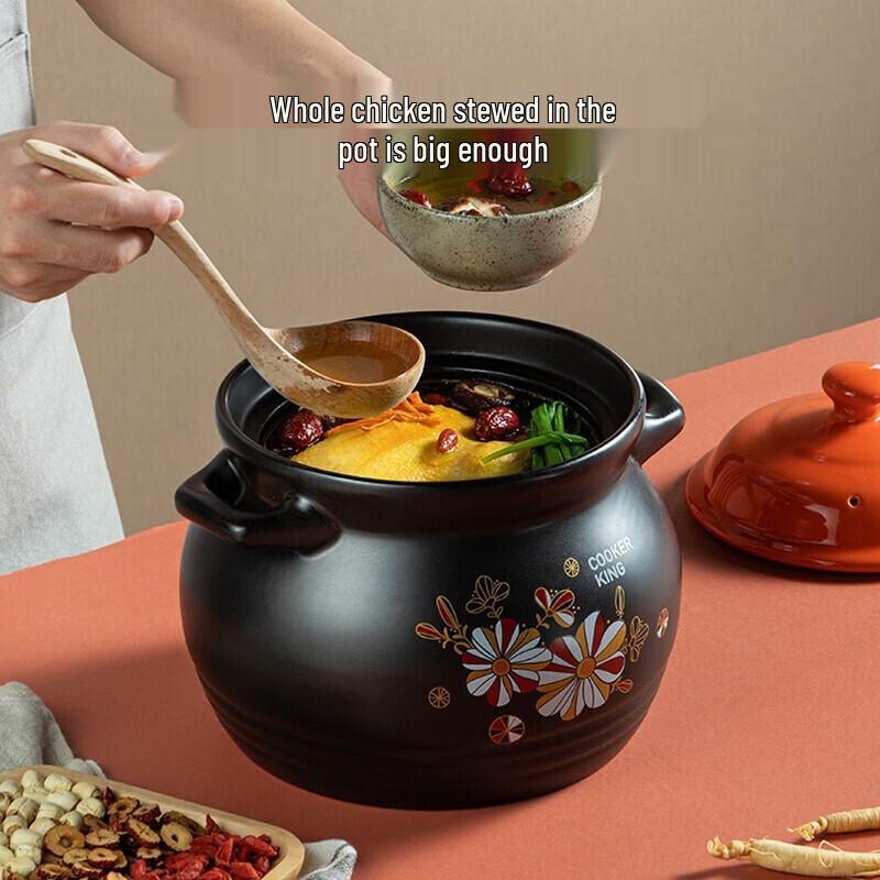 COOKER KING 5L Ceramic Soup Stew Casserole