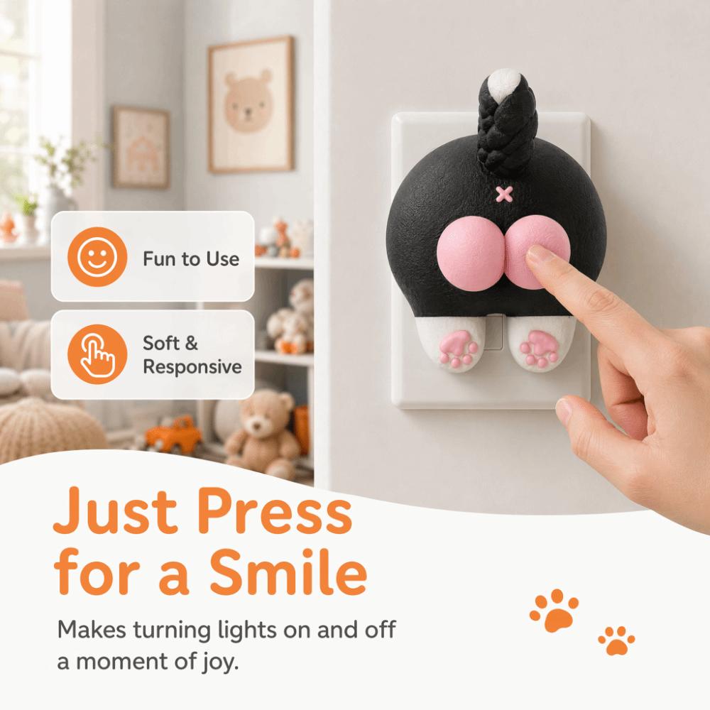Cat Light Switch Guard Covers 3D Printed Console-shaped Switch Cover  Living Room Decor