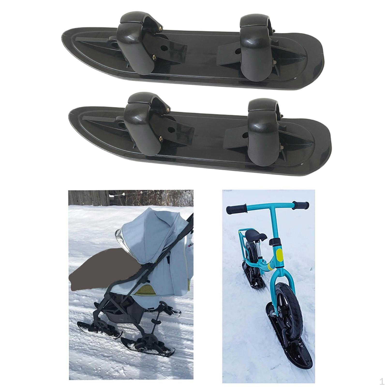 

2 Штуки Лижі Сніговий Сани Дошка в 1 Снігохід Дитяче Кріплення Сани для Заднього Двору Кемпінгу