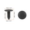 40pcs 5mm Hole Diameter Plastic Bolt Rivet Fastener Bumper Retainer Clip Trim Panel Retainer Clip Black for Car