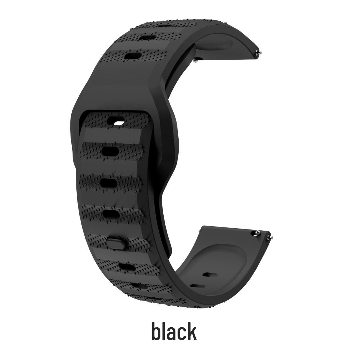 

Compatible Silicone Dot Pattern Watch Strap for Samsung, Huawei, Huami, Garmin, and Mi Band 22mm