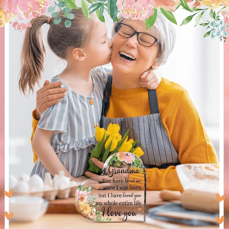 Watercolor Grandma Heart - Thoughtful Birthday Gift from Grandchildren