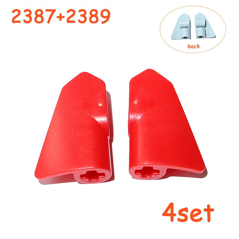 3x2 Panel Wedge Plate Curved Technical Parts MOC Mechanical Car Bricks Building Block Assembles Particles 2389 2387