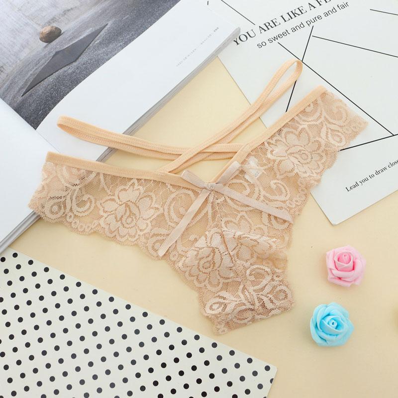Sexy Lace Panties Women G String Lingerie Transparent Thongs Underwear Female Tangas Briefs