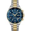 Admiral Blue Dial Bicolor Stainless Steel Bracelet Men's Quartz Watch 1514257