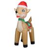 Christmas Outdoor Inflatable Reindeer Ornament Garden Prop with LED Light for Party Yard Decoration Holiday Gift