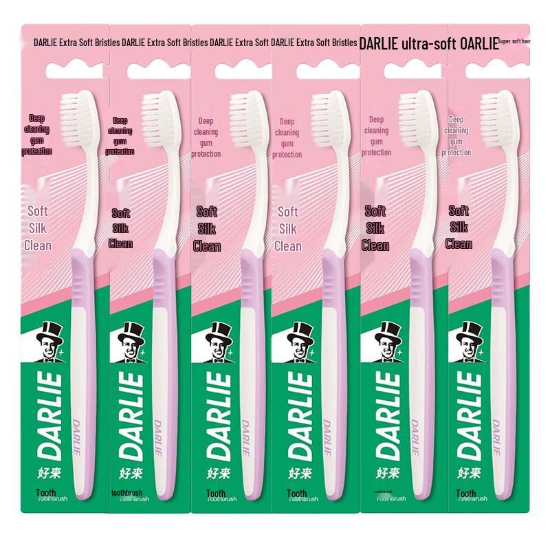 Darlie Gentle Clean Soft Bristle Toothbrush 6-Pack