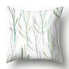Polyester Pillowcase Green Tree Leaf Pillowcase Home Soft Furnishing Car Cushion Cover