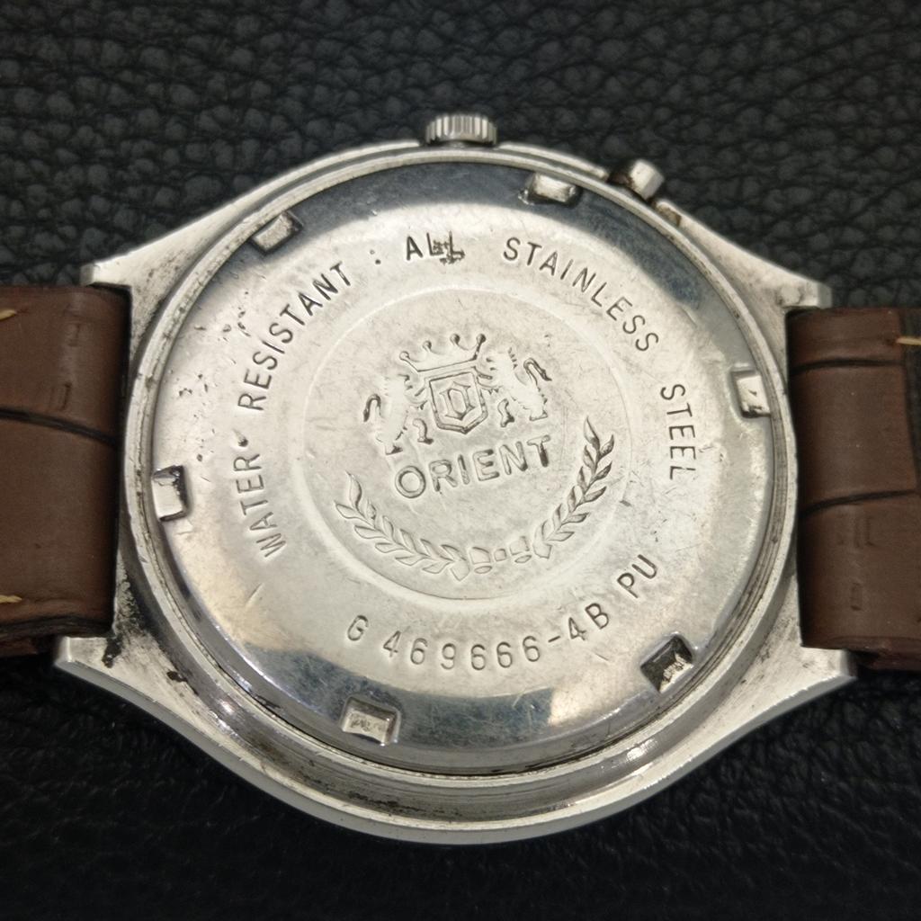 USED VINTAGE ORIENT CRYSTAL AUTOMATIC JAPAN MENS ORIGINAL DIAL WATCH a702252-5 R123-a702252