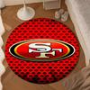 Vintage 49ers Football Round Mat, Anti-slip Circle Carpet Chair Rug For livingroom,Bedroom, Doormat Home Decor Gift Christmas Gifts