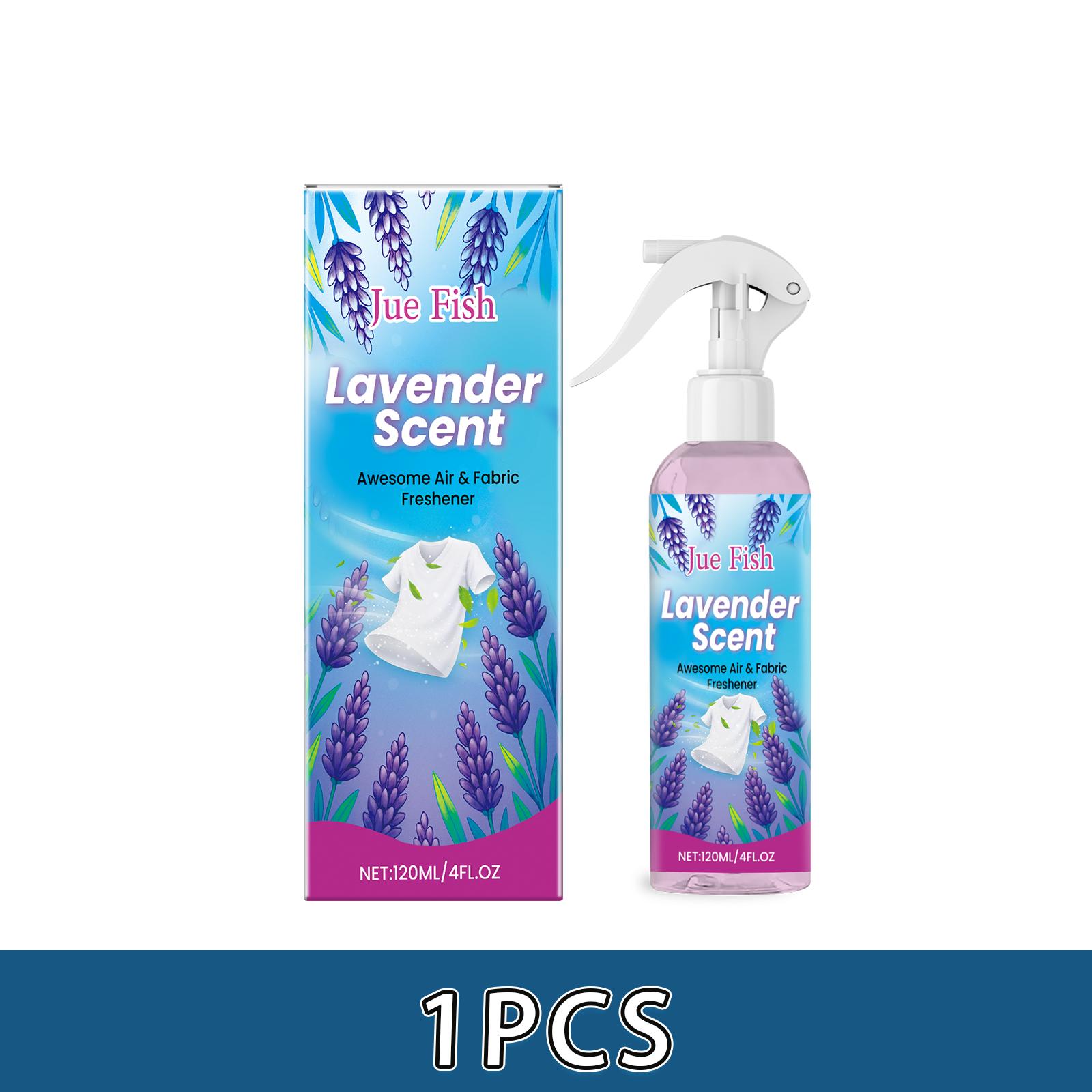 120ml Fabric Refresher Spray Odor Eliminator Lavender Scent Anti-Static Formula For Clothes & Linens Gentle On Fabrics 1pcs
