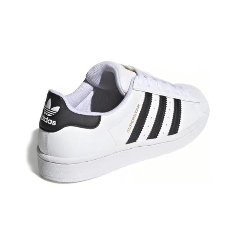 Adidas נעלי סניקרס לילדים Superstar Cloud White Core Black Gold GS FU7712