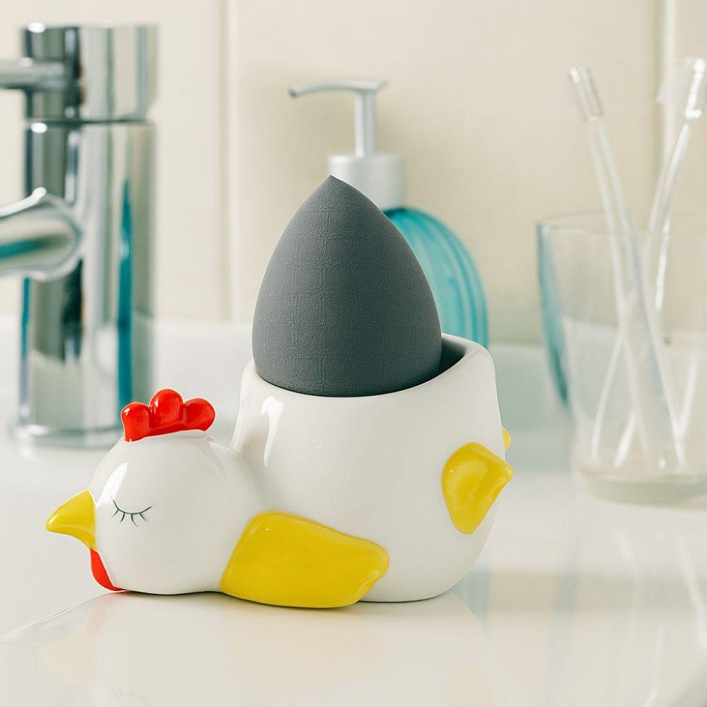 Ceramic Cartoon Eggs Holder Chicken Shape Eggs Base Creative Chicken Eggs Cup  Breakfast