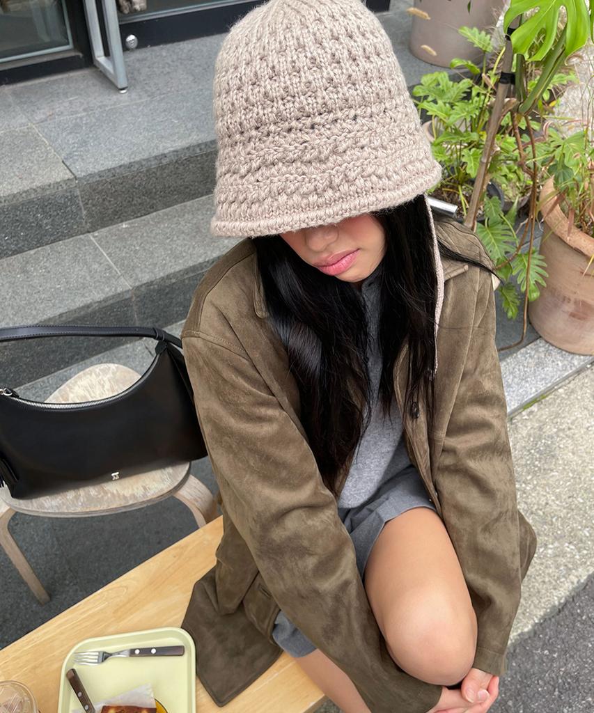 Jeieseutina Knit Ribbon Bucket Hat Be (Jeacem5Bf923Be260)