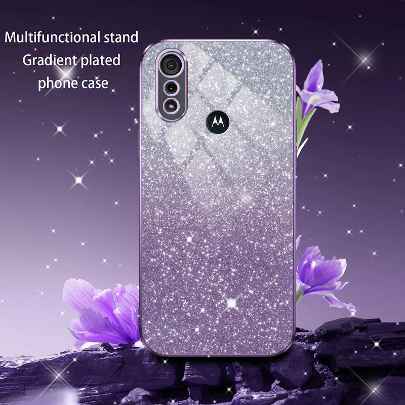 Fashion Bling Glitter Colorful Phone Case For Motorola Moto E6S 2020 Shockproof Soft Plating Protection Cover Moto E6S Cases