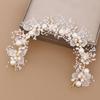 Pearl Flower Headband Bridal Headdress Wedding Crown