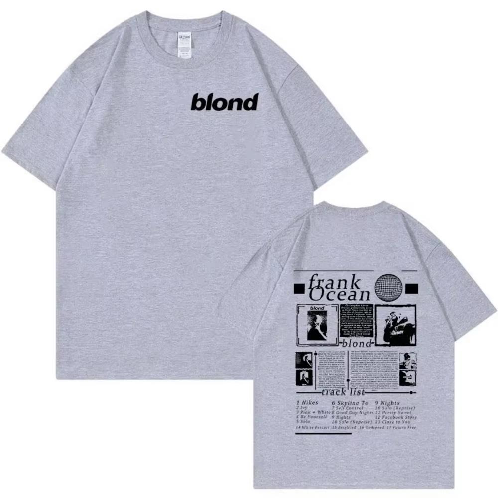 Rapper Frank Blonde Ocean Music Album High Quality Loose Unisex Vintage Hip Hop Fashion Streetwear Unisex And Unisex Tshirt