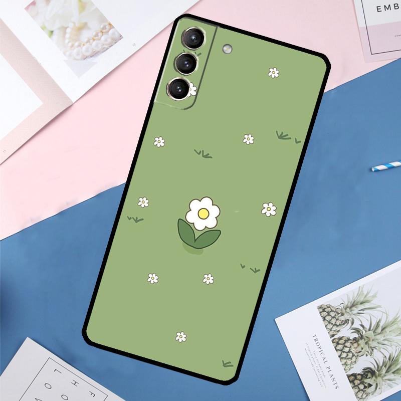 green aesthetic Case For Samsung Galaxy S25 Ultra S24 S23 S22 S21 Ultra S9 S10 Plus S23 FE S25 FE Back Cover