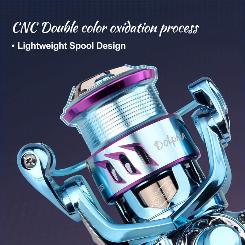 Premium Version of The Spinning Reel Micro-lure Fishing Reel No Loose Bearing Electroplating Process Suitable for Saltwater and Freshwater Fishing