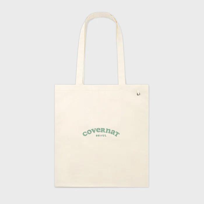 Clover Heart Cooper Logo Seoul Eco Bag Cream