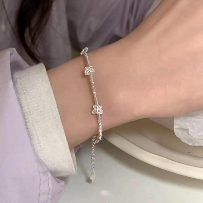 Starry Sophisticated Night Zirconia Bracelet For Women Elegant Copperplated Geometric Hand Jewelry