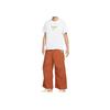 Nike Project F.R.O.G. Parachute Wide-Leg Zipper Casual Pants Men pants Dark-Red-Brown Light-Lemon-Yellow HJ3289-246