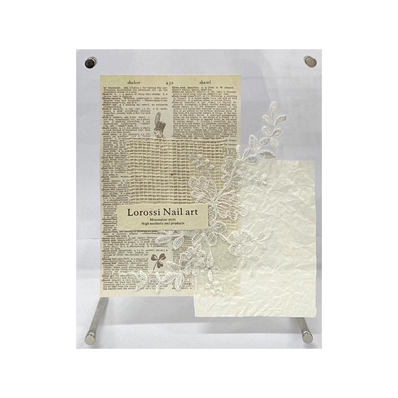 Wearable Acrylic Nail Art Display Board for Manicure Photos