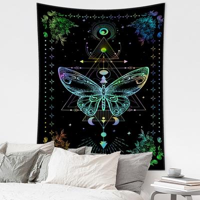 Colorful Geometric Butterfly Tapestry Wall Hanging Bohemian Art Hippie Tapitz Living Room Bedroom Home Decor