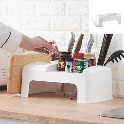 Küchenaufbewahrung, Multifunktionsregal, Gewürzbox, Schneidebrett, Regaldeckel
