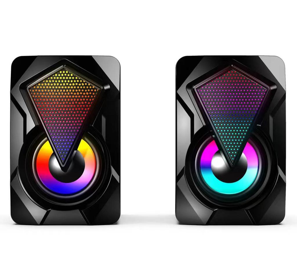 Wired Desktop Computer Speakers with Subwoofer - Mini Pair for PC and Laptop Home Use