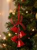 Bell Ornaments for Christmas Tree Hangable Jingle Pendants with Bow Chime Bell Pendant Bells for Wedding Party Xmas