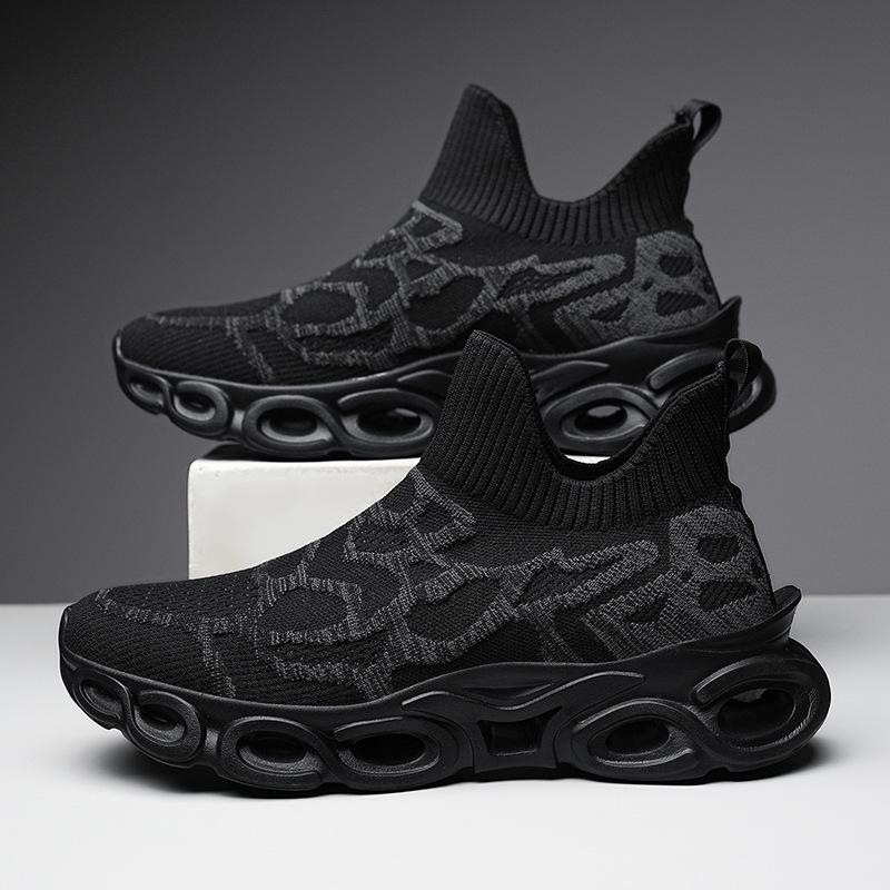 

Мужские модные дышащие трикотажные кроссовки-носки на лето - повседневные кроссовки Blade Running Shoes 45