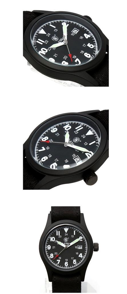 Smith & Wesson Military Watch, Olive Drab, SWW-1464-OD [Authentic] (Black)