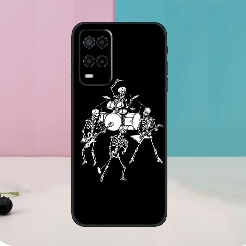 Musical Instrument Drum For OPPO A74 A94 A54 A58 A78 A98 A5 A9 A53 A15 A52 A72 A17 A57 A77 A16 A76 A96 A57S Case
