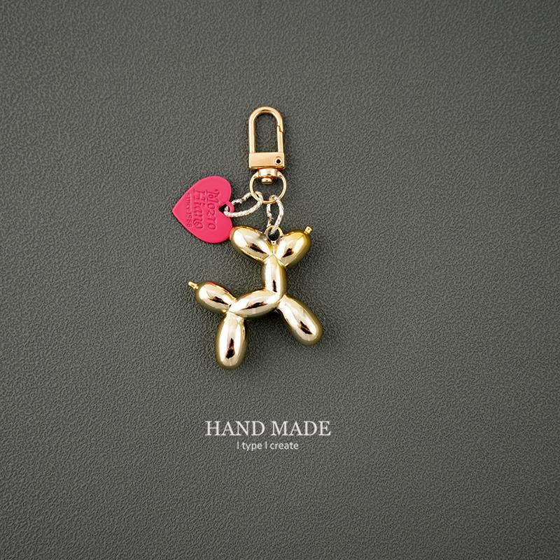 Balloon Dog Keychain - Original Dark Cool Girl and Couple Bag Pendant