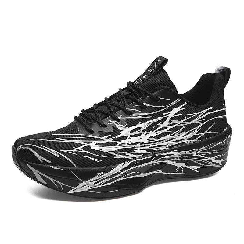 

New large-size youth professional marathon carbon board couple shoes running shoes really explosive sneakers 45