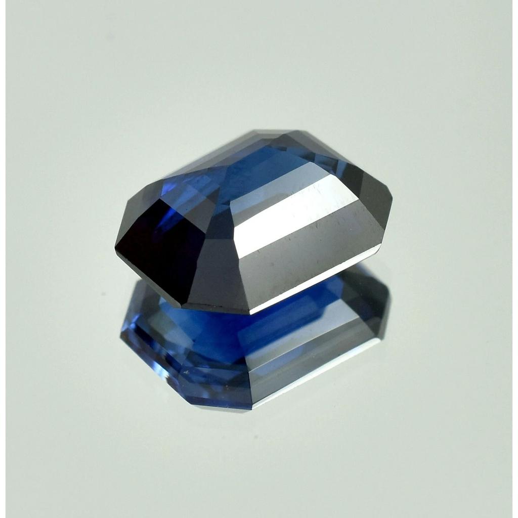 Natural Blue Sapphire Loose Gemstone Flawless Ceylon 12 ct Radiant Shape September Birthstone Gift