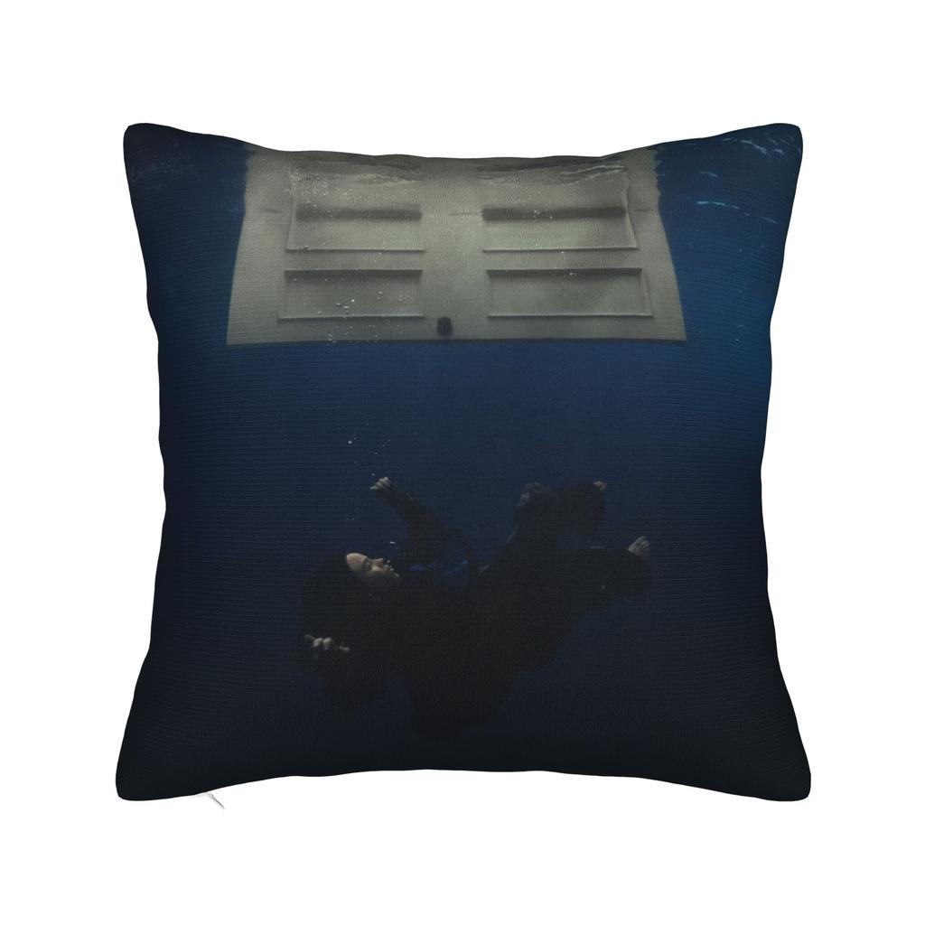 Billies Eilishs Pillowcase Double-Sided Printing Fabric Cushion Cover Decoration Throw Pillow Case Cover Home 45X45Cm