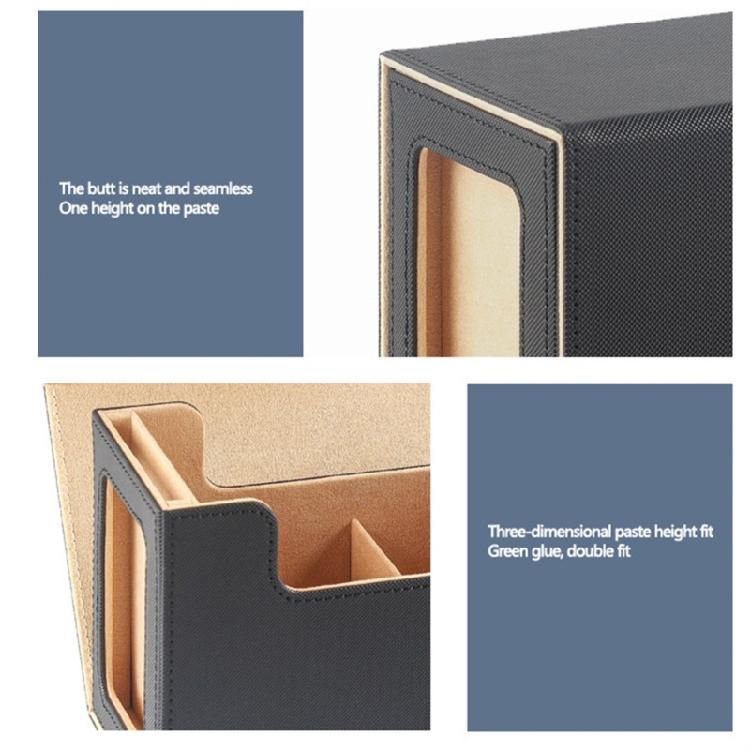PU Card Deck Box with Dice Tray Game Card Collectors Scratch Resistant Card Storage Case Game Card Carrying Organizers