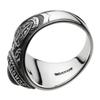 Figmart Oval Stone College Ring with Black Star fr0166 Size 13 [Silver 925]