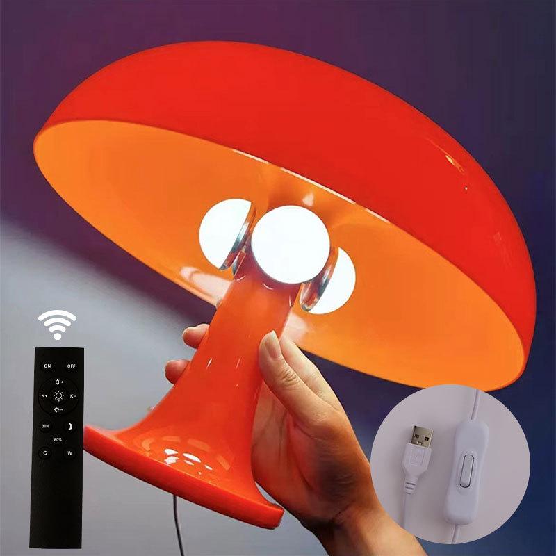

Italian USB Mushroom Table Lamp - Nordic Minimalist Design