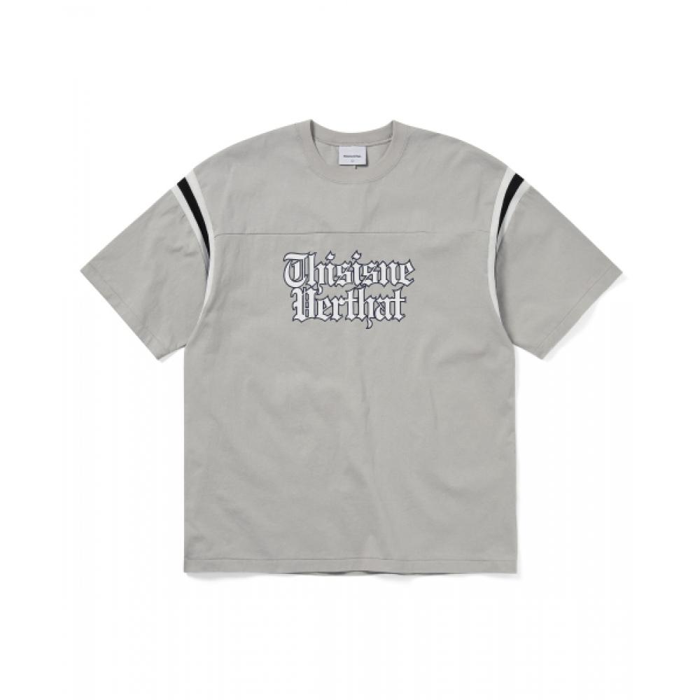 Thisisneverthat Football Tee Grey S