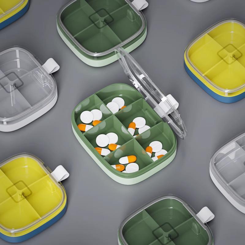 7-Day Portable Pill Organizer: Large Capacity, Morning-Noon-Evening Compartments, Compact Weekly Dispenser