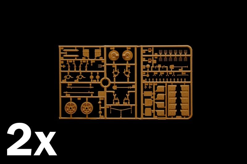 Platz Italeri 1/35 WWII Italian Camionetta AS42 Sahariana Wheeled Reconnaissance Vehicle Plastic Model IT6530 (Combat Vehicle)