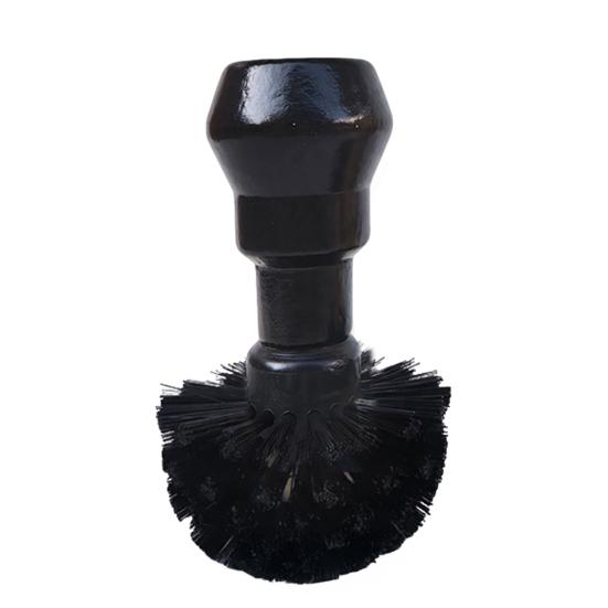 High-density Bristle Portafilter Brush Coffee Machine Basket Cleaning Brush, Soft with Hard Grinder Wood Handle Corner Espresso Tool Handheld